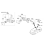 Diagram for Hyundai Car Mirror - 87620-A5390