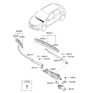 Diagram for Hyundai Wiper Blade - 98350-3X550