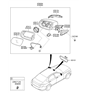Diagram for Hyundai Car Mirror - 87621-B1451