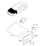 Diagram for Hyundai Hood - 66400-B1000