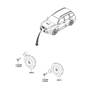 Diagram for Hyundai Sonata Horn - 96610-38100