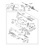 Diagram for Hyundai Rack and Pinion Boot - 57740-26000