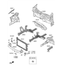 Diagram for Hyundai Radiator Support - 64101-F3500