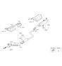 Diagram for Hyundai Exhaust Pipe - 28710-F3400
