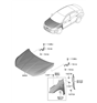 Diagram for Hyundai Fender - 66320-F2500