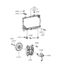 Diagram for Hyundai Cooling Fan Assembly - 25386-22020
