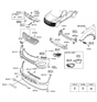 Diagram for Hyundai Fog Light - 92202-B8030