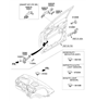Diagram for Hyundai Door Striker - 81350-1D000