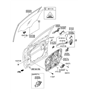 Diagram for Hyundai Door Latch Assembly - 81320-2W010