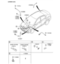 Diagram for Hyundai Accent Battery Cable - 91850-1R202