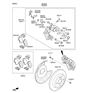 Diagram for Hyundai Brake Pad Set - 58302-1RA30