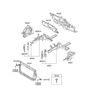 Diagram for Hyundai Radiator Support - 64101-1R301