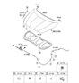 Diagram for Hyundai Accent Hood Cable - 81190-1R000