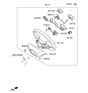 Diagram for Hyundai Steering Wheel - 56110-1R100-9Y
