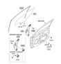 Diagram for Hyundai Window Run - 82530-1R000