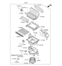 Diagram for Hyundai Santa Fe XL Air Filter - 3SF79-AQ000