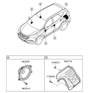 Diagram for Hyundai Car Speakers - 96330-4Z000