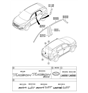 Diagram for Hyundai Emblem - 86300-D3100