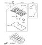 Diagram for Hyundai Accent Valve Cover Gasket - 22441-2B610
