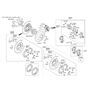 Diagram for Hyundai Brake Pad Set - 58302-D3A00