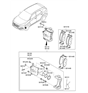 Diagram for Hyundai Brake Pad Set - 58101-D7A10