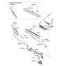 Diagram for Hyundai Wiper Arm - 98311-D7000