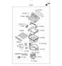 Diagram for Hyundai Cabin Air Filter - 97133-D3200