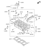 Diagram for Hyundai Santa Fe Cylinder Head Bolts - 22321-2C400