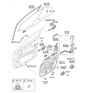 Diagram for Hyundai Door Latch Assembly - 81310-D3010