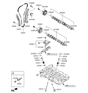 Diagram for Hyundai Timing Chain Tensioner - 24410-2B700