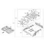 Diagram for Hyundai Floor Pan - 65511-D3000