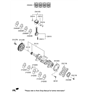 Diagram for Hyundai Crankshaft - 23110-2E201