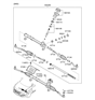 Diagram for Hyundai Steering Gear Box - 56500-D3000