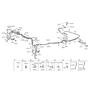 Diagram for Hyundai Brake Line - 58737-28000