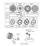 Diagram for Hyundai Tiburon Spare Wheel - 52910-33902