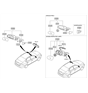 Diagram for Hyundai Elantra Mirror Actuator - 87622-2H000