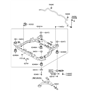 Diagram for Hyundai Front Cross-Member - 62405-2H030