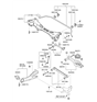 Diagram for Hyundai Axle Beam Mount - 55543-2H000