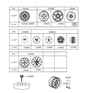 Diagram for Hyundai Tiburon Spare Wheel - 52910-29300