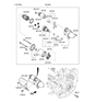 Diagram for Hyundai Starter Drive Gear - 36140-3C260