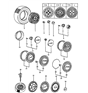 Diagram for Hyundai Lug Nuts - 52950-14100