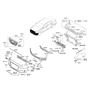Diagram for Hyundai Headlight Seal - 86357-D2000