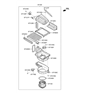 Diagram for Hyundai Genesis G90 Cabin Air Filter - 97133-D2500