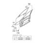 Diagram for Hyundai Door Hinge - 79310-2B010