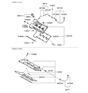 Diagram for Hyundai Santa Fe Valve Cover Gasket - 22441-3E011