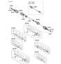 Diagram for Hyundai Axle Shaft - 49560-2B550