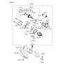 Diagram for Hyundai Starter Drive Gear - 36143-3C100