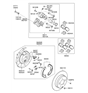 Diagram for Hyundai Parking Brake Shoe - 58305-3QA00