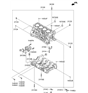Diagram for Hyundai Belt Tensioner Bolt - 11404-10806-K