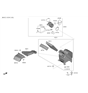 Diagram for Hyundai Santa Fe Sport Air Filter - 28113-A9100